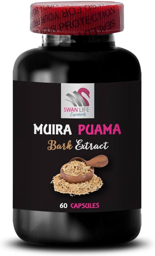 Plant Synergy Energy - MUIRA PUAMA BARK EXTRACT -, Herbal Awakening, Active Lifestyle Support, Balanced Boost Blend, Herbal Drive Activation, Botanical Lifestyle Support 1 Bottle 60 Capsules 3