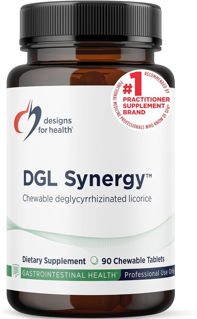Designs for Health Deglycyrrhizinated Licorice Root Chewables - DGL Synergy 500mg Licorice Supplement to Support Digestion - Pleasant-Tasting, Non-GMO + Sugar Free (90 Chewable Tablets) 2