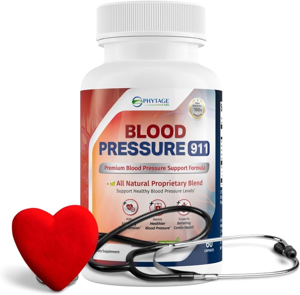 Blood Pressure 911 Premium Supplement - BP Support Pills. 3 Pack 4