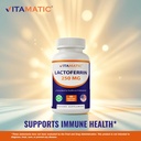 Vitamatic Lactoferrin 250mg – 60 Vegetable Capsules Promotes Healthy Immune Function* 5