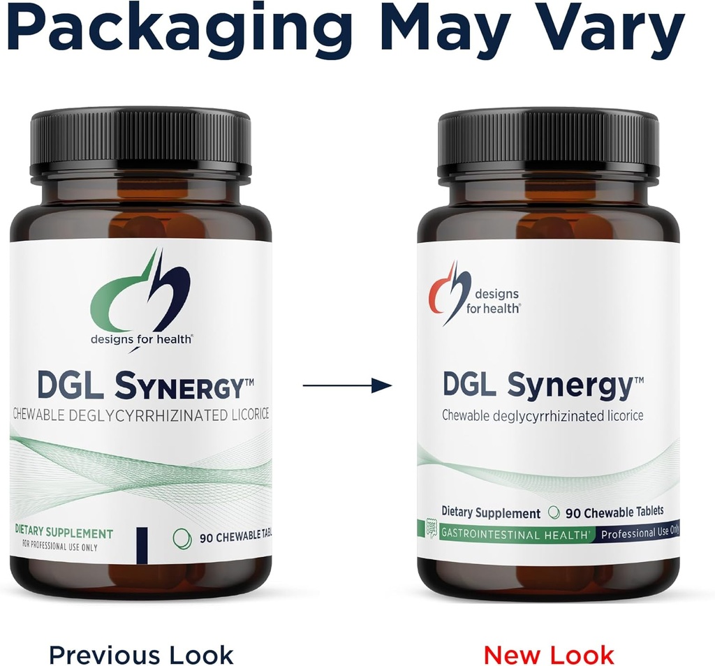 Designs for Health Deglycyrrhizinated Licorice Root Chewables - DGL Synergy 500mg Licorice Supplement to Support Digestion - Pleasant-Tasting, Non-GMO + Sugar Free (90 Chewable Tablets) 5