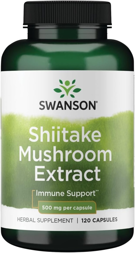 Swanson Shiitake Mushroom Extract (4:1) 500 Milligrams 120 Capsules 2