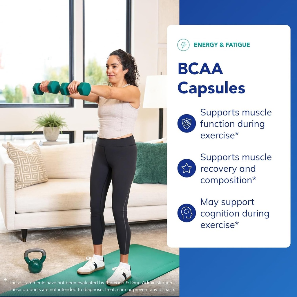 Pure Encapsulations BCAA Capsules | Hypoallergenic Supplement to Support Muscle Function During Exercise* | 90 Capsules 4