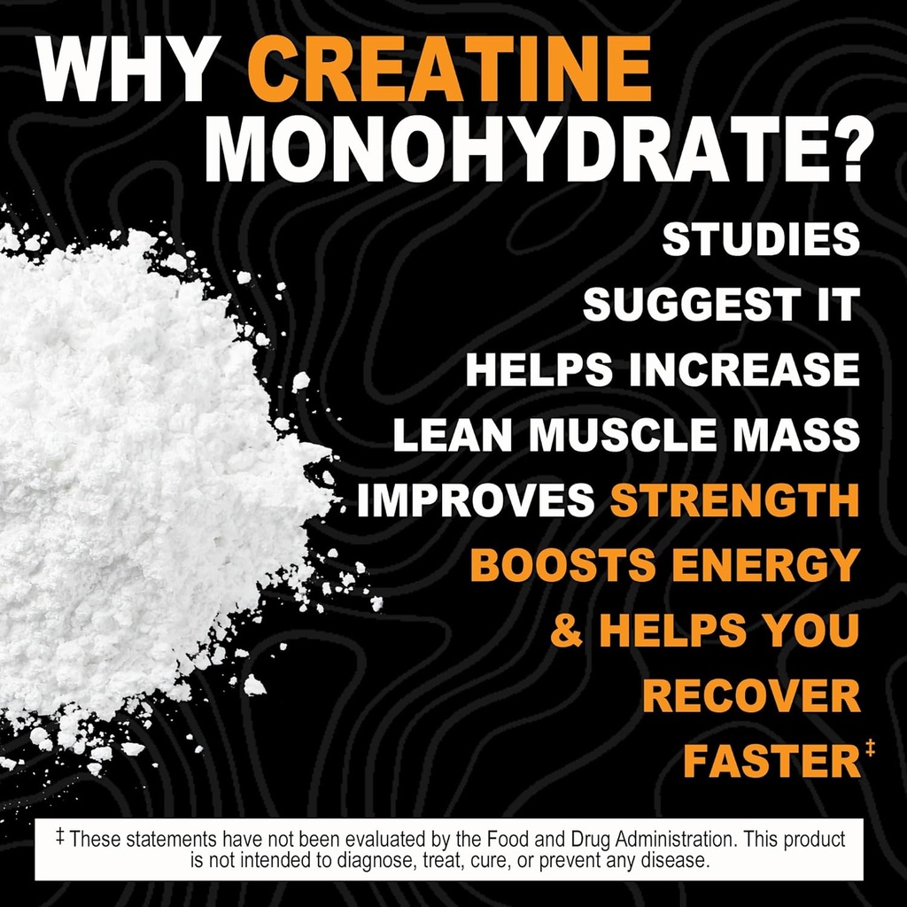 It's Just! - Creatine Monohydrate Powder, Pure Creatine Powder, Made in USA, 3rd Party Lab Tested, 5g Per Serving, Scoop Included, No Fillers, No Added Flavor (Unflavored, 200g / 40 Servings) 5