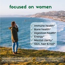 Zenkgo Women's Vitamins + Probiotics 25B CFU + Organic Whole Foods, Supports Immunity, Digestion, Energy, Daily Vitamins A, E, B6, B12, Vegan D3, K2 (MK-7), Folate, Minerals, Superfoods(60Ct/30Day) 4