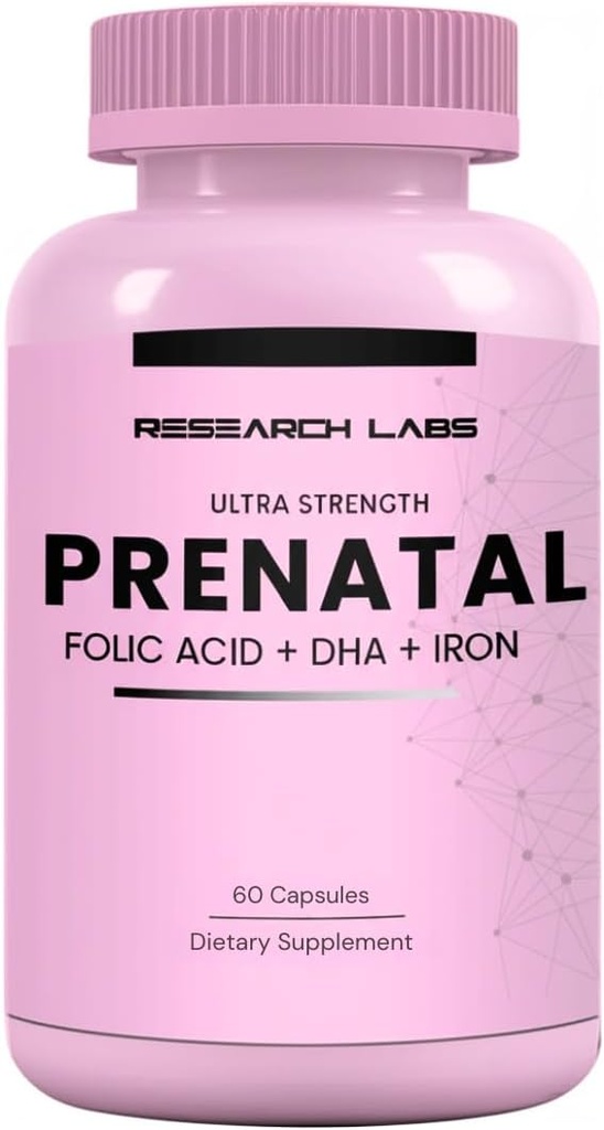 Research Labs Prenatal Vitamins for Women: 6X More Bioavailable Methylated Folate Folic Acid MTHF 5 | Supports Brain Development, Healthy Growth 2