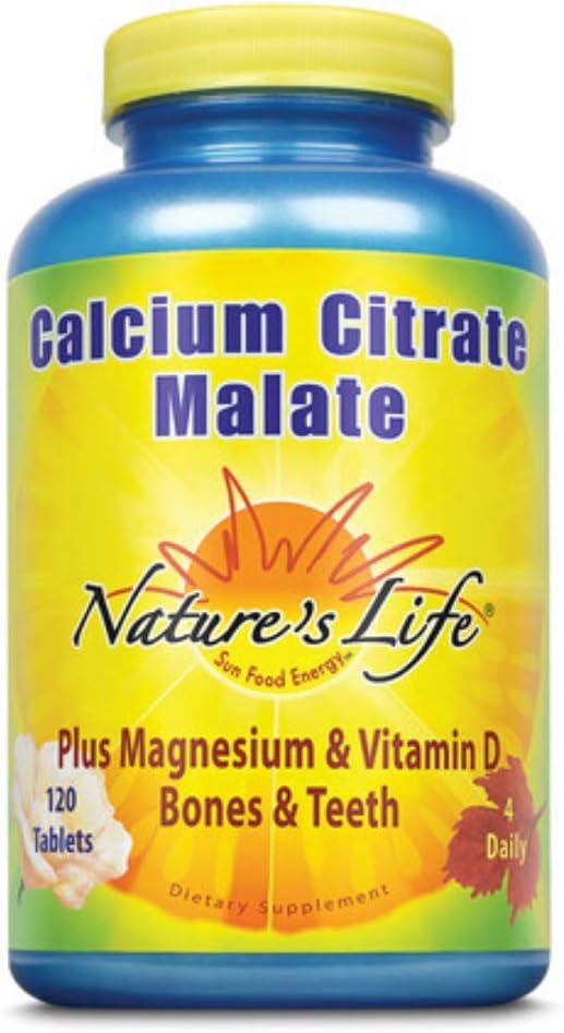 Nature's Life Calcium Citrate & Calcium Malate | 120 ct 2