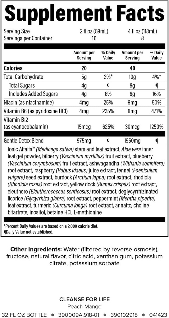 Isagenix Cleanse for Life - Detox System Support with Vitamins & Minerals - Support Healthy Metabolism with Antioxidant Supplement - Gluten & Soy Free Cleanse Drink - Peach Mango, 32 Oz 3