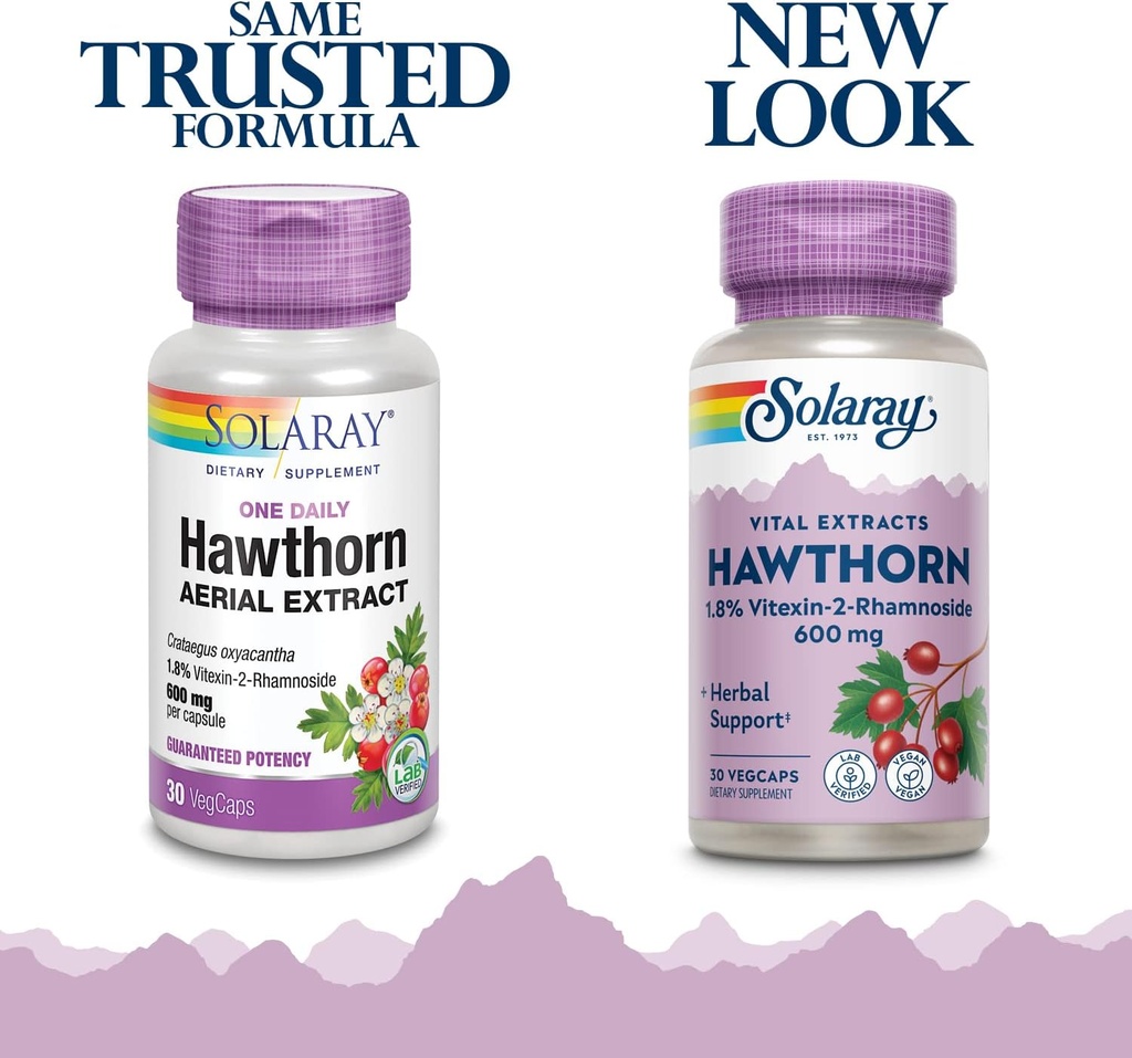 SOLARAY One Daily Hawthorn Extract Supplement, 600mg | 30 Count 3