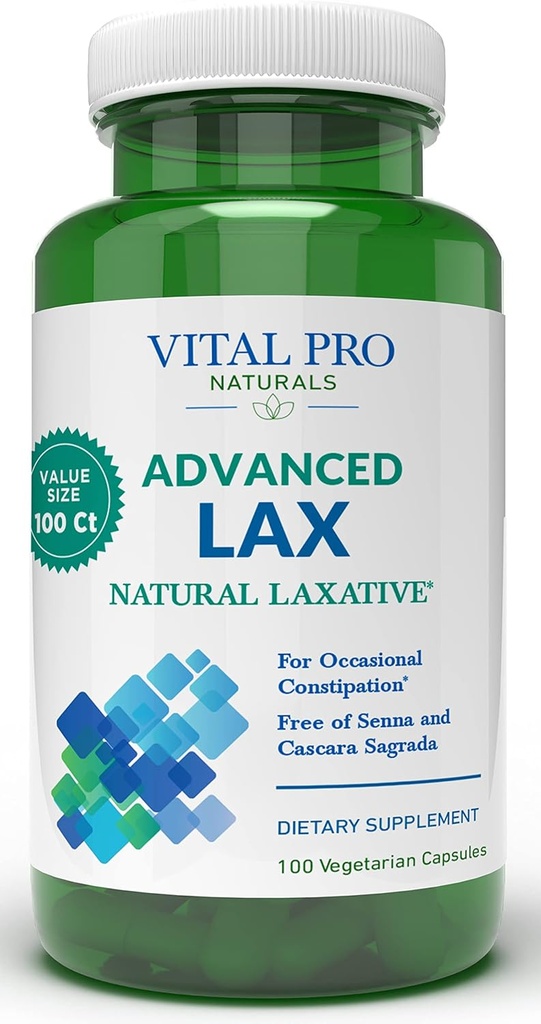Vital Pro Naturals - Advanced Lax Natural Laxative Formula 100 Capsules 2