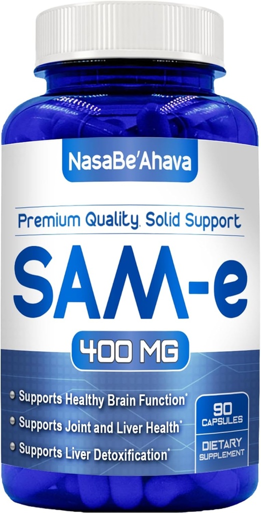 SAM-E Supplement 400mg | Easy Absorption S-Adenosyl-L-Methionine SAM-e 400mg for Bone and Mood Support Supplement | Made in The USA Non-GMO and Gluten Free (90 Day Supply) 2