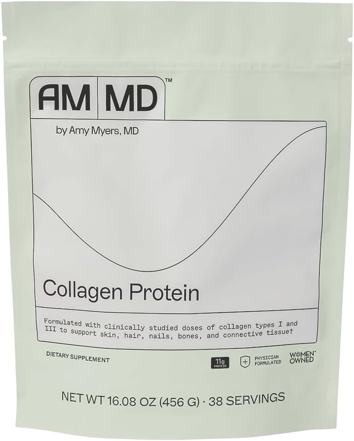 Amy Myers MD Collagen Protein Powder - Type 1 & 3 Collagen - Bovine Collagen to Support Healthy Hair, Skin & Nails - Gluten-Free, Dairy-Free & Non-Soy - 16.08 oz (38 Servings) 2