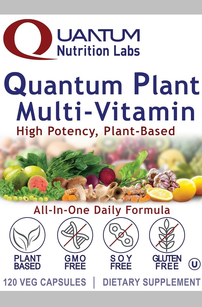 QNL Quantum Plant Multi-Vitamin - Complete Multivitamin - Immune Support for Adults - Natural Multivitamin for Men & Women - 120 Plant-Source Capsules 6