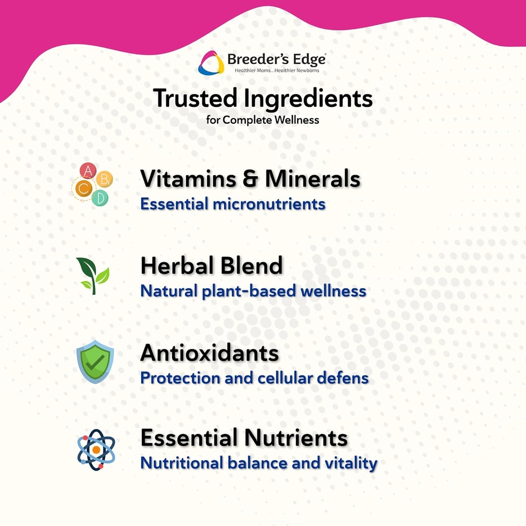 Breeder's Edge Oxy Momma Soft Chews, Postnatal Vitamin Supplement for Lactating Dogs and Cats, Supports Recovery, Hormones, and Next Pregnancy - for Small Dogs & Cats, 40ct Soft Chews 5