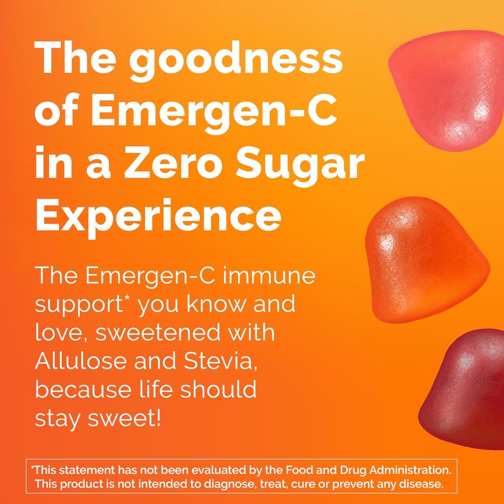 Emergen-C Zero Sugar Immune Support Kidz Gummies 36 Count 4