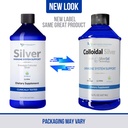 Colloidal Silver Liquid - 12 PPM Premium Silver Solution, 60 MCG Per Serving, All Natural, Vegan Immune System Support, Ionic Silver Water Daily Mineral Supplement (3-16 Fl oz Bottles) 3