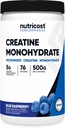 Nutricost Creatine Monohydrate Powder (Blue Raspberry), 500 Grams (1.1 LBS) 2
