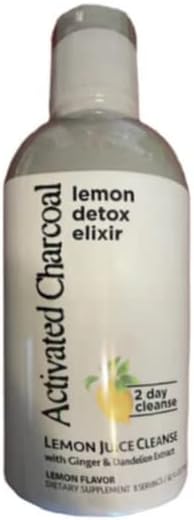 Activated Charcoal Lemon Detox Elixir - 32OZ Lemon Flavor 2