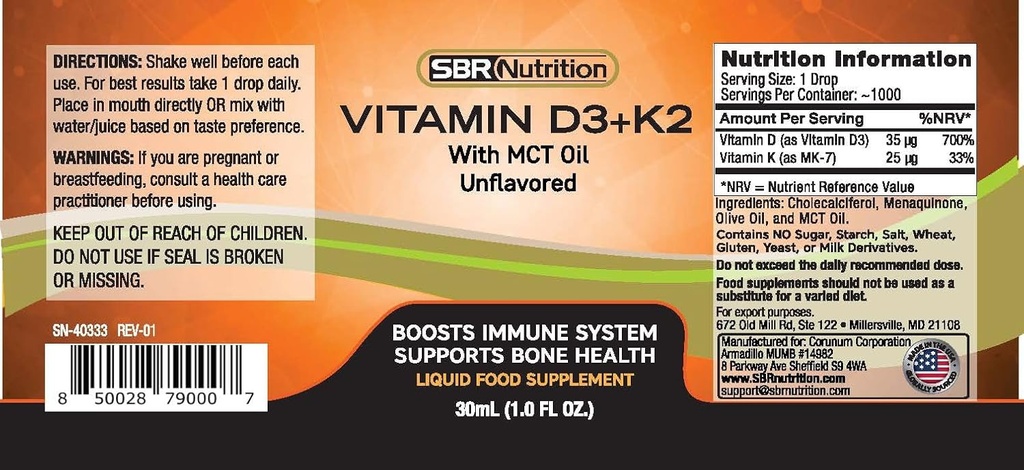 MAX Absorption, Vitamin D3 + K2 (MK-7) Liquid Drops with MCT Oil, Unflavored, Helps Support Strong Bones and Healthy Heart 4