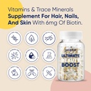 Moerie Hair Growth Supplement for Women & Men - Hair Skin and Nails Vitamins With Biotin, Q10 & Minerals - For Thicker, Fuller Hair & Hair Loss Treatment - Advanced Beadlet Delivery System - 180 Pills 4