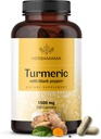 HERBAMAMA Curcumin Turmeric Capsules - 1500mg Curcuma Longa and Black Pepper Extract for Uric Acid & Digestive Support - Vegan, Non-GMO Turmeric Antioxidant Supplement, 250 Caps 2