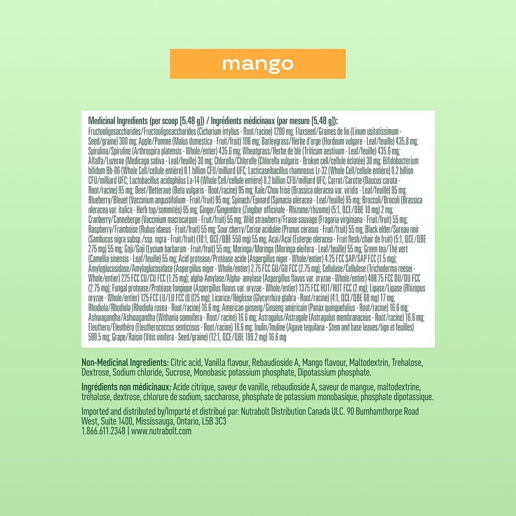 Bloom Nutrition Superfood Greens Powder, Digestive Enzymes with Probiotics and Prebiotics, Gut Health, Bloating Relief for Women, Chlorella, Green Juice Mix with Beet Root Powder, 25 SVG, Mango 6