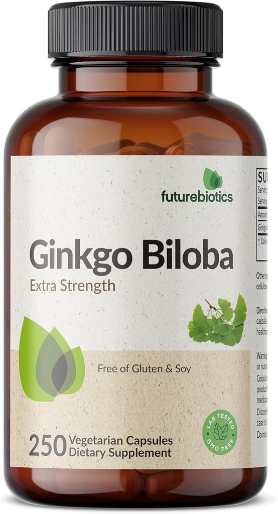 Futurebiotics Ginkgo Biloba Extra Strength Supports Brain Function & Memory Support, 250 Vegetarian Capsules 5
