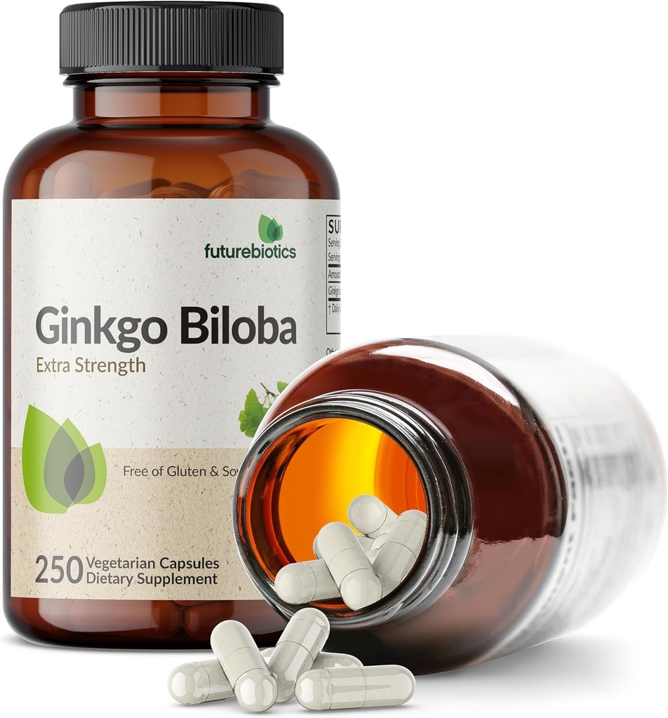 Futurebiotics Ginkgo Biloba Extra Strength Supports Brain Function & Memory Support, 250 Vegetarian Capsules 6