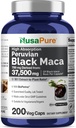 NusaPure Black Maca Root 50:1 Extract, 750 mg Equivalent to 37,500 mg 200 Veggie Per Caps (Vegan, Non-GMO) 2