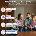 SHIFAA NUTRITION Vegan Black Sambucus Elderberry Gummies | Non-GMO | 60 Gummies, 30 Serving w/ 100mg Elderberry, 90mg Vitamin C, 7.5mg Zinc | Immune Support, Antioxidant Flavonoids Halal Vitamins 4