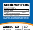 Nutricost Alpha GPC 600mg, 60 Vegetarian Capsules - Non-GMO and Gluten Free, 300mg Per Capsule 3