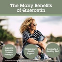 Quantum Health Quercetin+ 500mg Powerful Immune Support Supplement with Zinc 11 mg & Vitamin C 100 mg - Seasonal Immunity Boost, Respiratory Health & Gut Support Complex for Women & Men - 90 Capsules 6