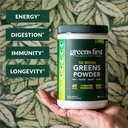 Greens First Original Greens Powder - 49 Superfoods - Organic Fruits & Veggies - Prebiotics, Probiotics & Digestive Enzymes - Antioxidant Smoothie - Dairy Free, Vegan & Non-GMO (Mint, 30 Servings) 3