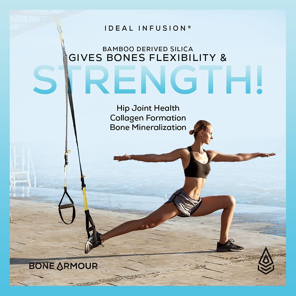 Ideal Infusion Calcium-Free Bone Density Supplement: Bone Strength & Arterial Health: Plant Based Silica with Icelandic Magnesium, Vegan Vitamin D3 5000 IU with K2 K1 (60 Servings) 5