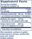 Life Extension Migra-Eeze - Butterbur Root Extract with Vitamin B2 (Riboflavin) & Ginger Supplement - Formula to Ease Head Discomfort - Gluten-Free — 60 Softgels 4
