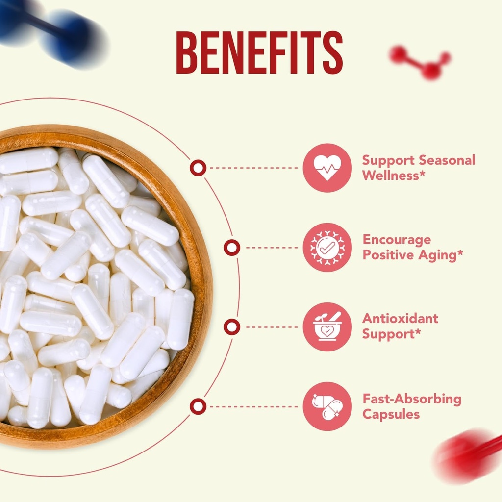 High Strength Quercetin 500mg Capsules - Once Daily Powerful Antioxidant Quercetin Supplement for Heart Aging Skin Brain and Immune Support - Vegan Friendly Gluten-Free Made in the USA (200 Servings) 5