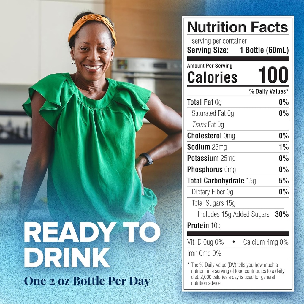 Medtrition Expedite Liquid Collagen, Peach Mango, 2 Fl Oz, Pack of 24 - Nutrition Support for General, Orthopedic & Cosmetic Surgery Recovery 3