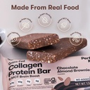 Perfect Keto Bars - The Cleanest Keto Snacks with Collagen and MCT. No Added Sugar, Keto Diet Friendly - 3g Net Carbs, 19g Fat, 10g protein - Diet Food Dessert (Almond Butter Brownie, 12 Bars) 5
