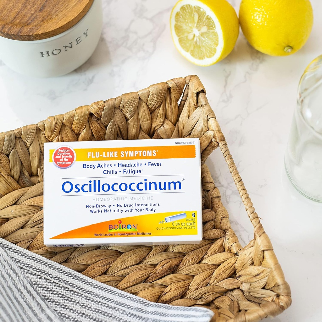 Boiron Oscillococcinum for Relief from Flu-Like Symptoms of Body Aches, Headache, Fever, Chills, and Fatigue - 6 Count (Pack of 2) 6