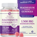 Magnesium Citrate Gummies | Extra Strength for Calm, Relaxation & Digestion | High Absorption Magnesium Gummies for Adults | Vegan, Non-GMO | Raspberry Flavor Mag Gummy | 60 Ct, 1 Month Supply 2