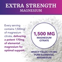 Magnesium Citrate Gummies | Extra Strength for Calm, Relaxation & Digestion | High Absorption Magnesium Gummies for Adults | Vegan, Non-GMO | Raspberry Flavor Mag Gummy | 60 Ct, 1 Month Supply 3