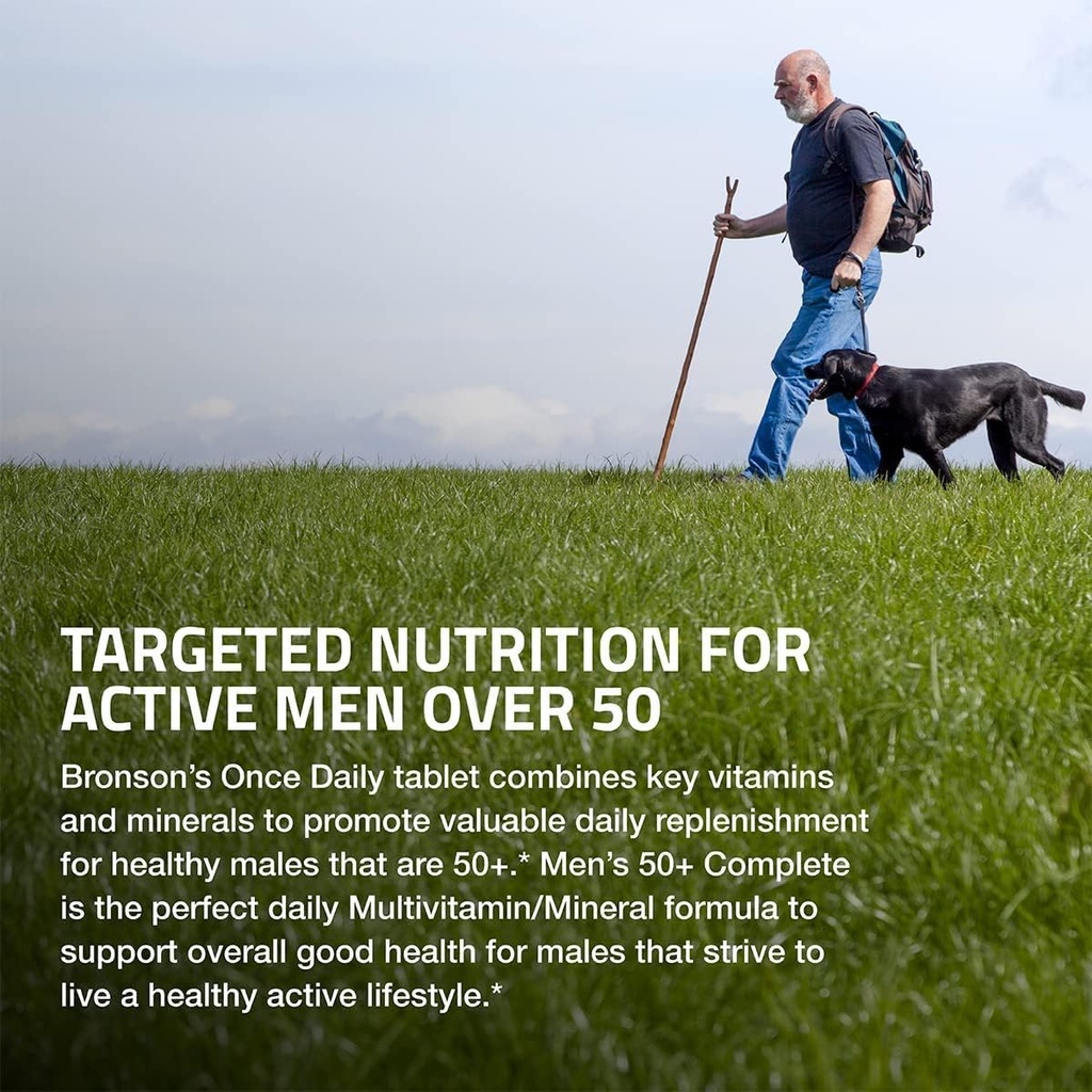 Bronson ONE Daily Mens 50+ Complete Multivitamin Multimineral, 360 Tablets 5