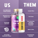 MAJU's Powerful Purple Sea Moss Capsules (60 ct), Extra-Strength Purple Minerals, Chondrus Crispus, Stronger Than Gel, Compare to Organic Irish Seamoss Capsule, Wild Harvested Powder Pills 6