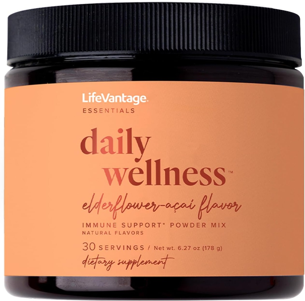 LifeVantage Daily Wellness Immune Support Drink Mix, Sweet Flavor of Elderflower-acai 178g 30 Servings 2