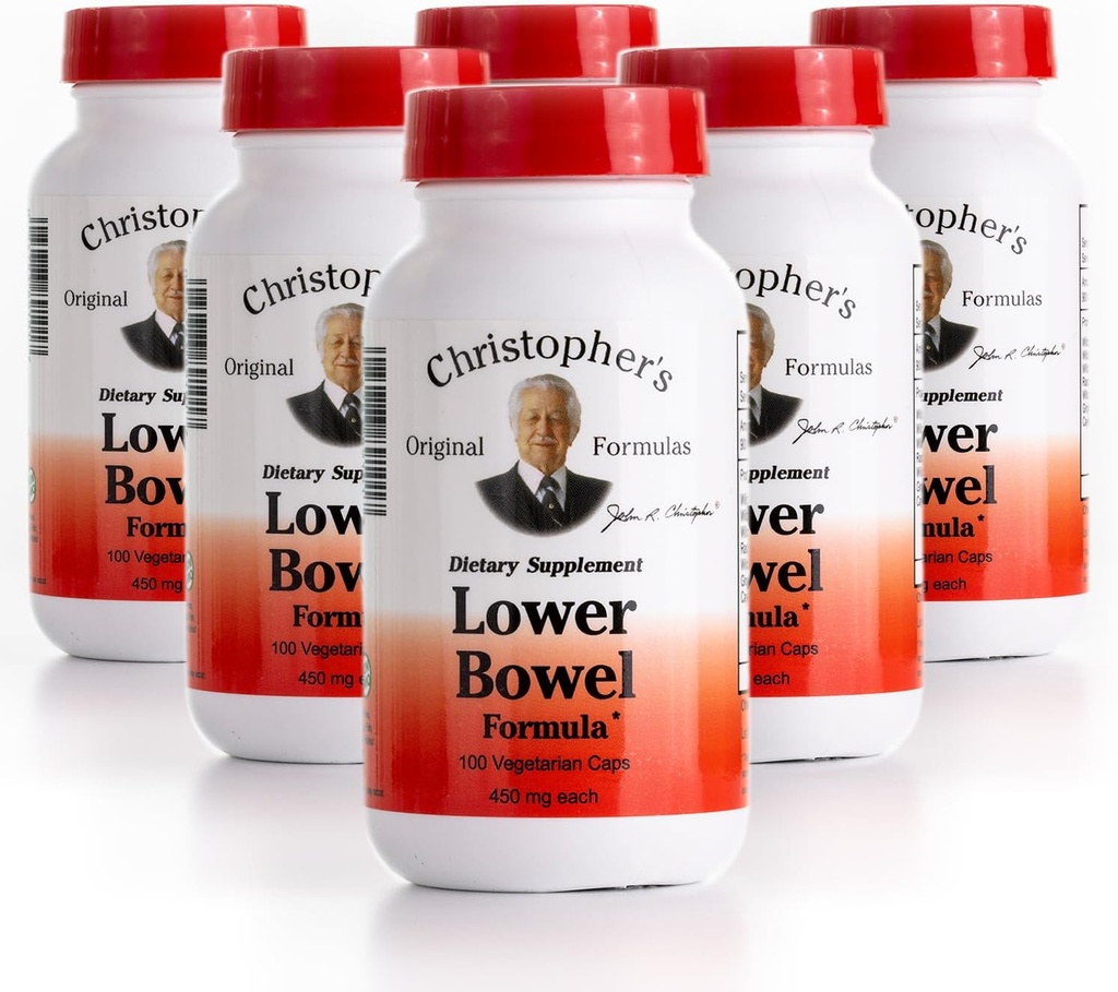 Christopher's Original Formulas Lower Bowel Cleanse Formula Capsules - Herbal Laxative Colon Cleanse and Gut Cleanse 100 ct. 6