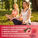 Calcium Citrate 1200mg Gummies with Vitamin D3, K2 - Chewable Calcium Magnesium Zinc d3 Supplement with Sea Moss Extract for Bone, Teeth, Immune Support for Women & Men, Peach Flavor-60 Gummies(2Pack) 5