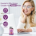 Sugar-Free Vitamin B Complex Gummies for Women - Vegan b Vitamins Complex with Methyl B12, Methyl Folate - Plus Vitamin C, Zinc, Inositol - Supports Energy, Immune, Healthy Hair, Skin (120 Count) 6