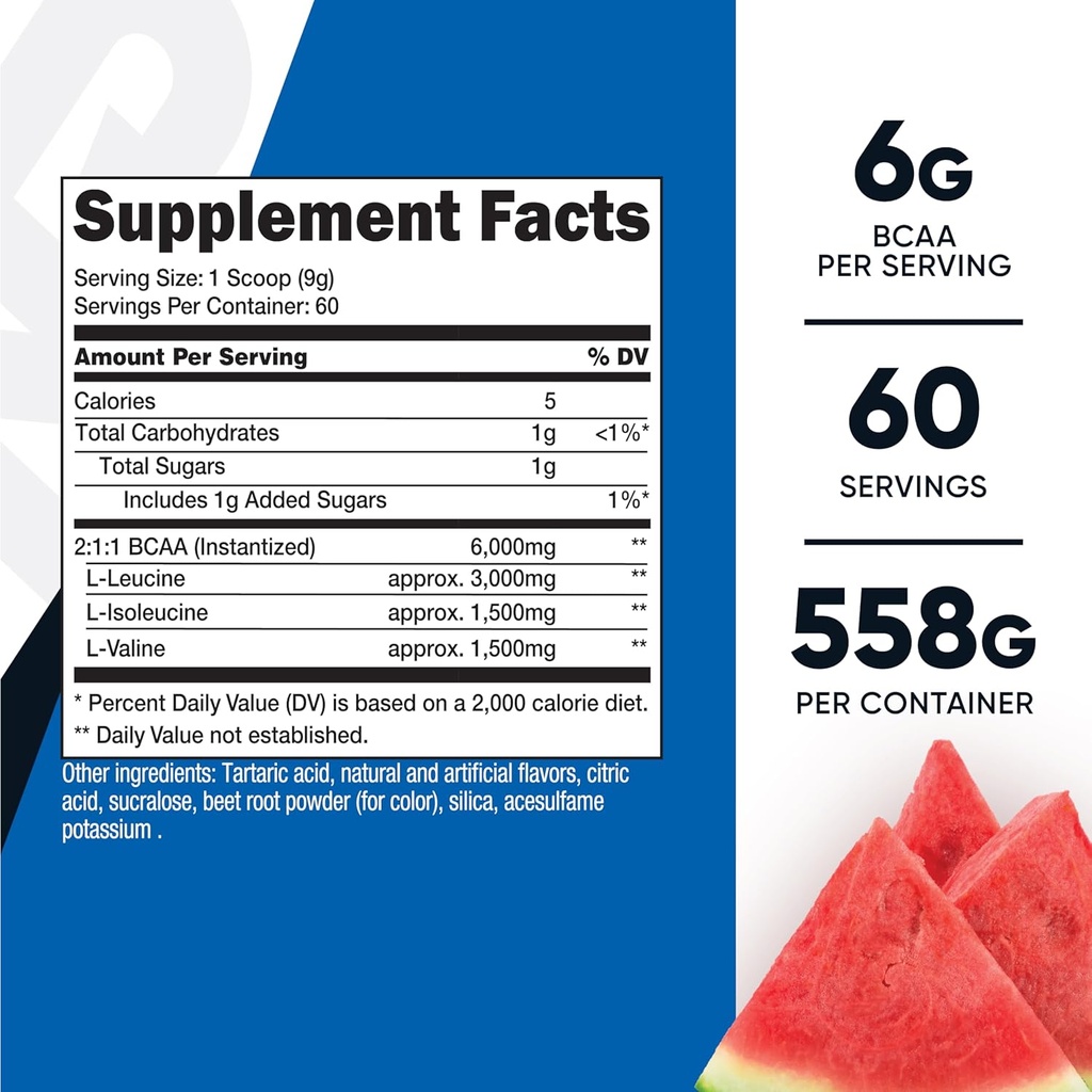 Nutricost BCAA Powder 2:1:1 (Watermelon) - 60 Servings 3