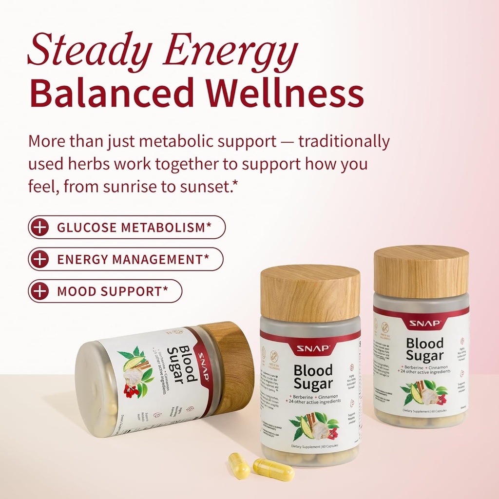 Snap Supplements Blood Sugar Blend - 180 Count 5