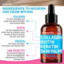 Liquid Collagen Biotin (2pk), Fadogia Tongkat Ali (1pk), and Nitric Oxide (1pk) Supplement Bundle - Potent Vitamins for Hair, Skin, Nails, Heart, Energy, & Testosterone Support - Non-GMO, Vegan 3